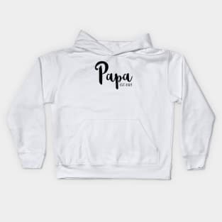 Papa Pregnancy Announcement Kids Hoodie